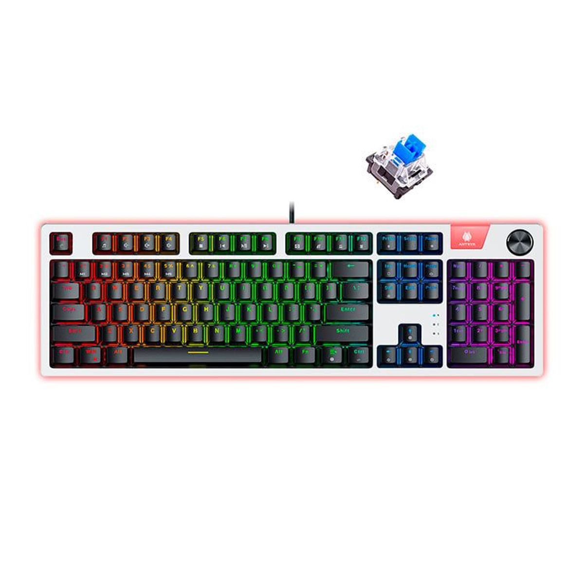 ANTRYX - Teclado mecanico MK870 Antryx SWITCH AZUL