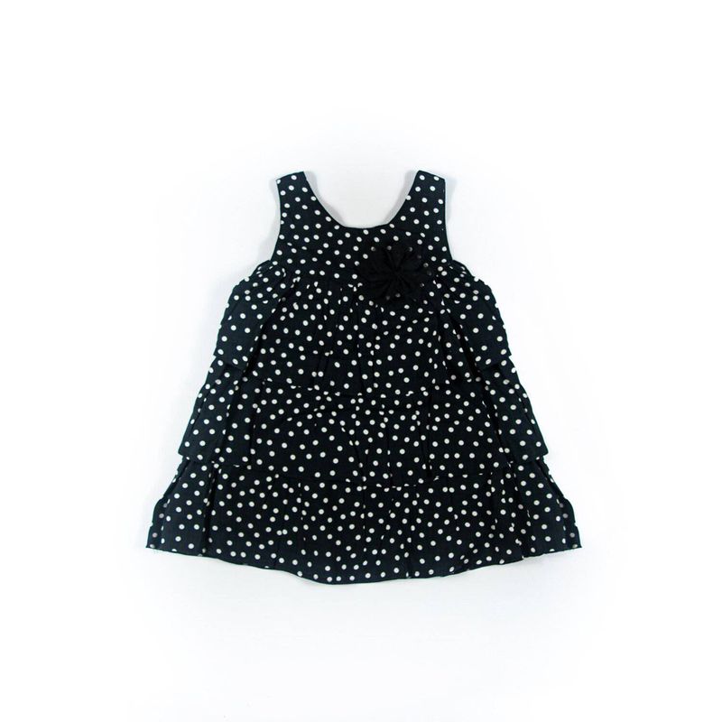 ILLIKA - Vestido niña illika Negro con puntos