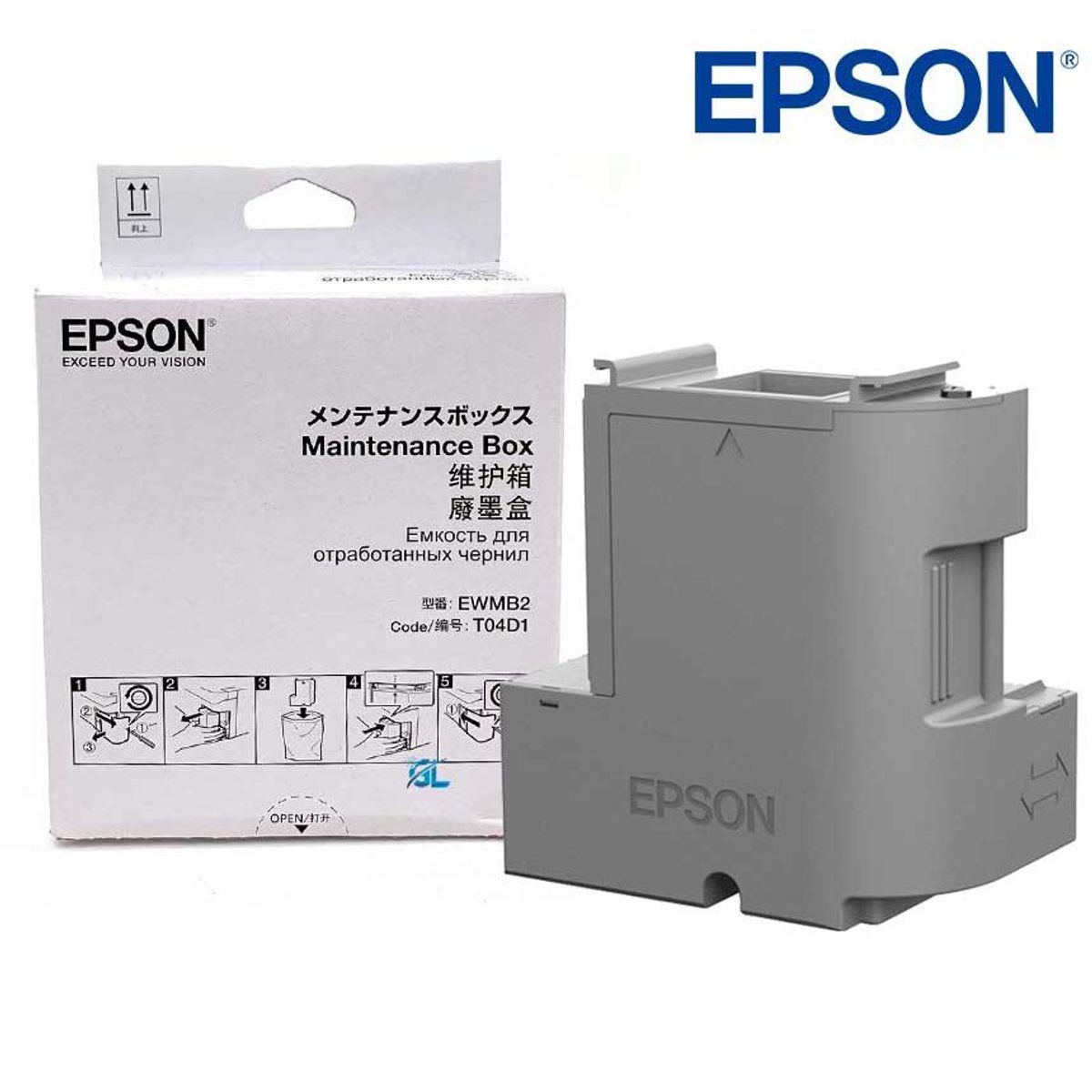 EPSON - CAJA de MANTENIMIENTO EPSON T04D1 Para L6270  L14150 M2170 M3170