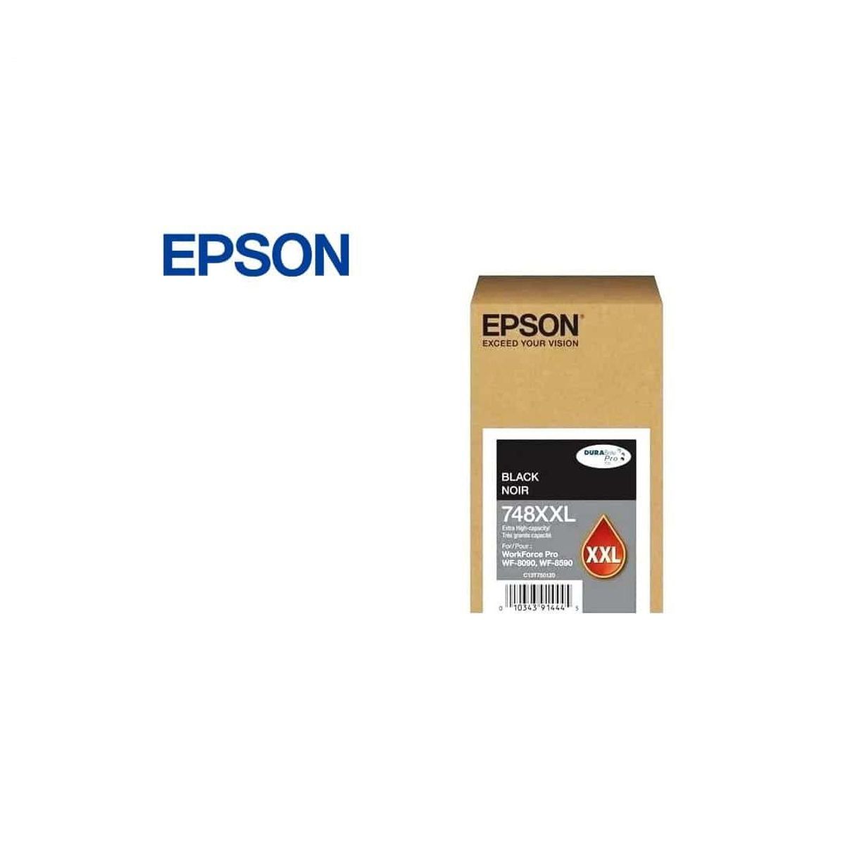 EPSON - CARTUCHO DE TINTA EPSON T748XXL120 WF-6090 WF-6590-Negro