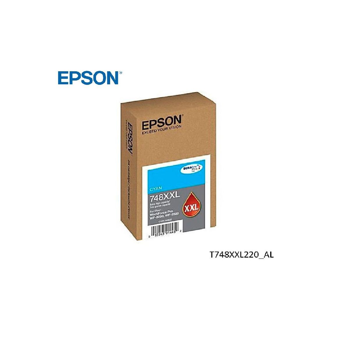 EPSON - CARTUCHO DE TINTA EPSON T748XXL220 WF-6090 WF-6590 CYAN