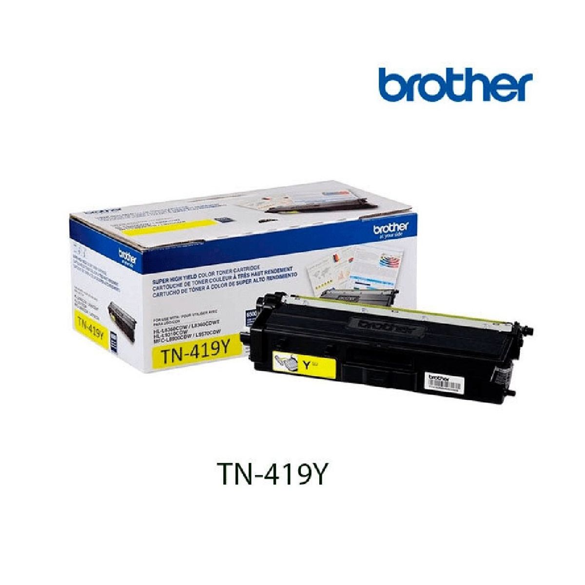 BROTHER - Toner Brother TN-419Y para MFC-L8900CDW, 9000 Paginas - Yellow