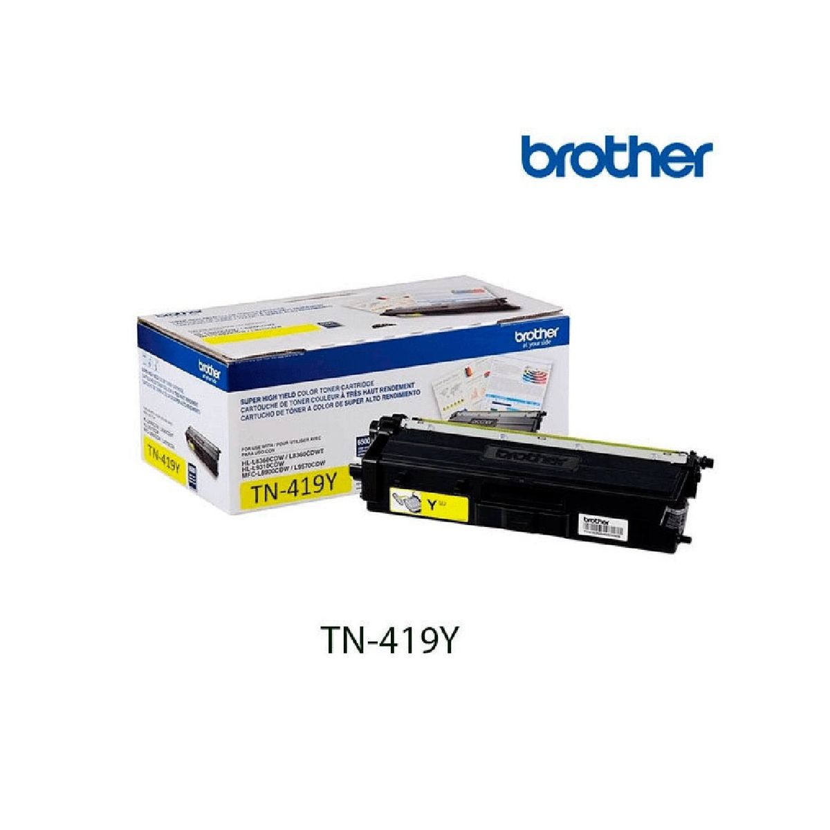 BROTHER - Toner Brother TN-419Y para MFC-L8900CDW, 9000 Paginas - Yellow