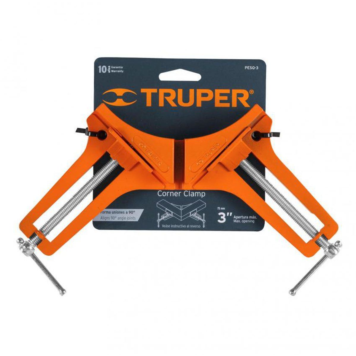 TRUPER - Prensa esquinera 3 de aluminio para carpintero truper