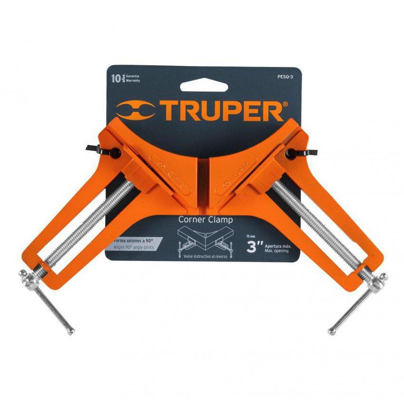 TRUPER - Prensa esquinera 3 de aluminio para carpintero truper