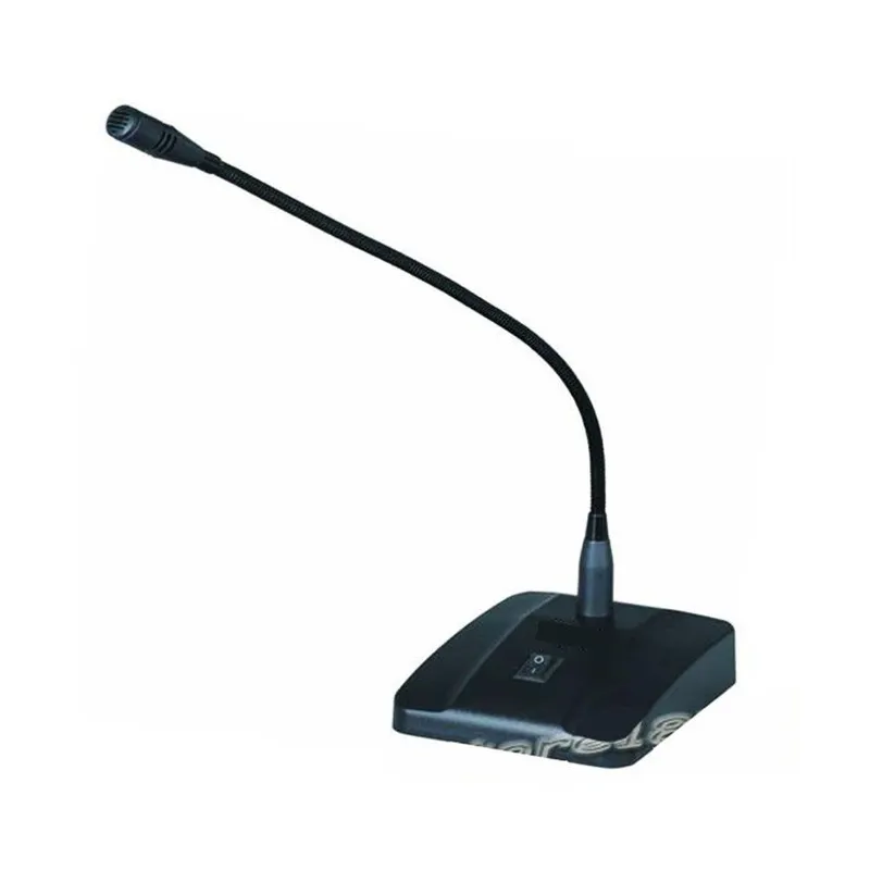 POWER ACOUSTIK - Microfono profesional flexible para conferencias con base de mesa
