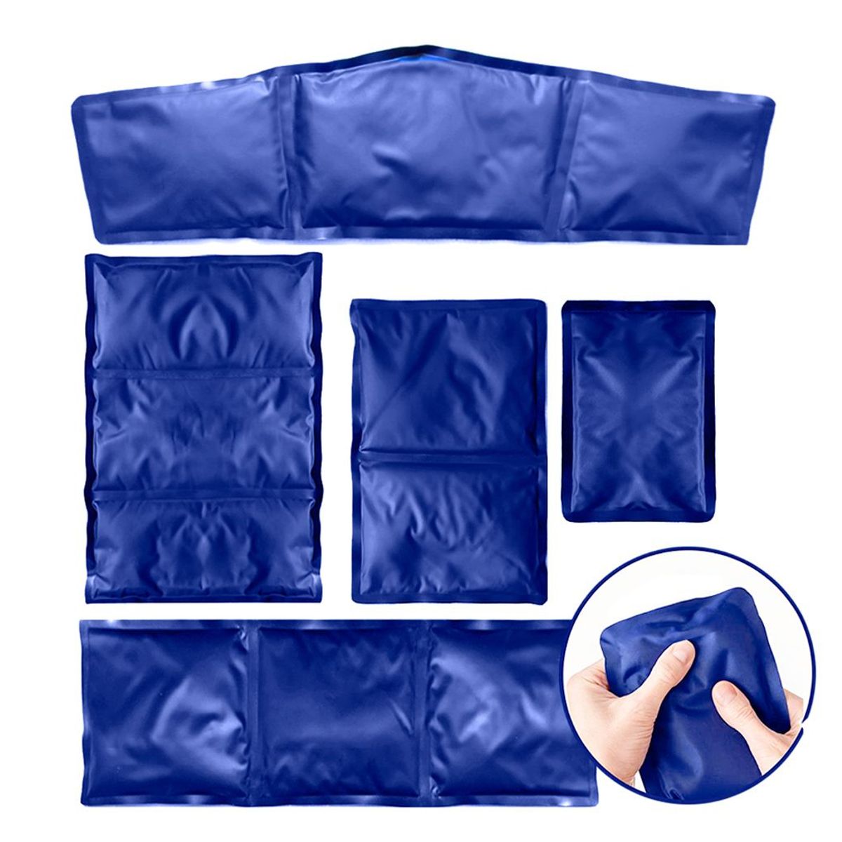 PERUMASSAGE - Compresa de Gel Frío/Calor para Dolor y Rehabilitación Set de 5 Piezas_.