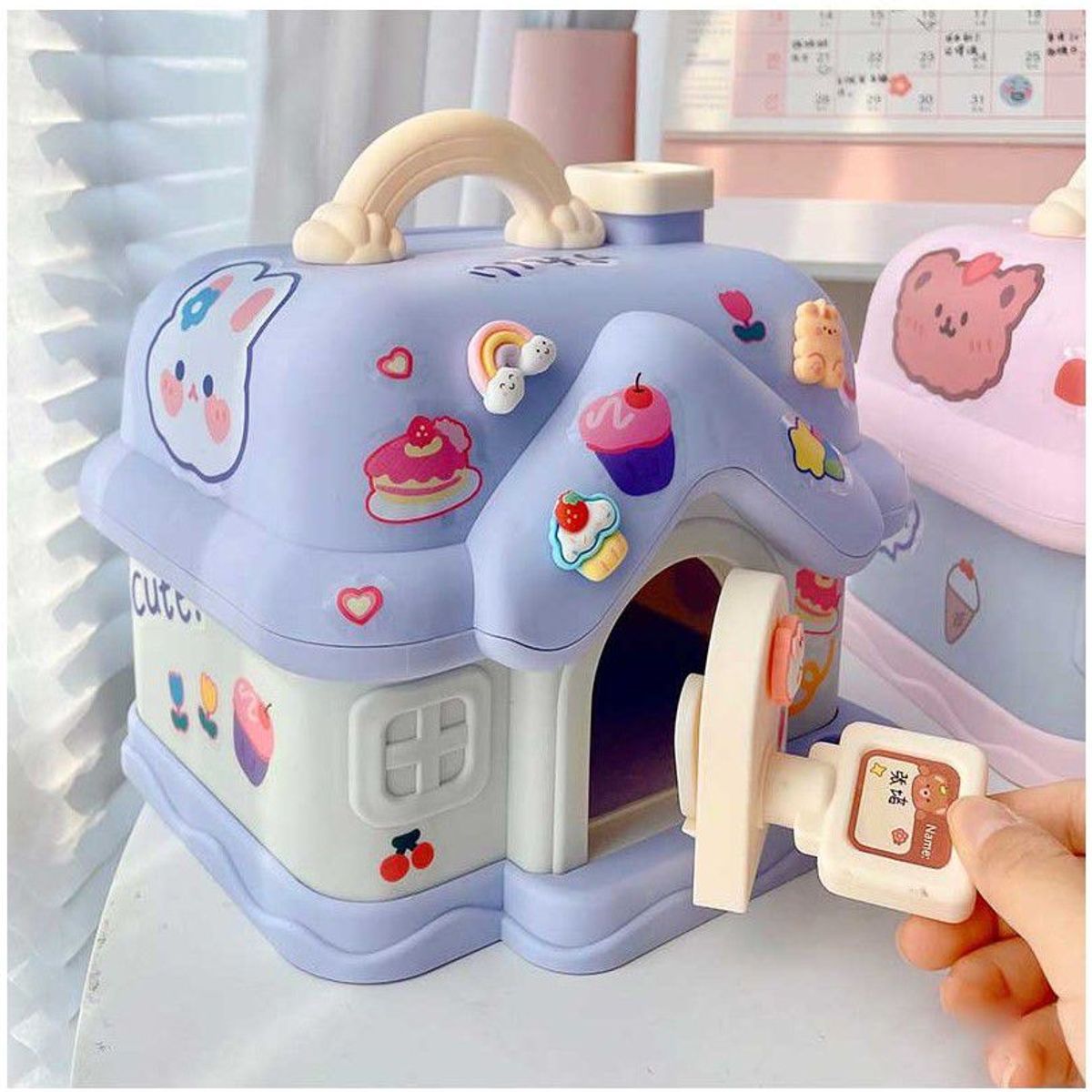 INSPIRA MARKET - Alcancía Kawaii con Stickers