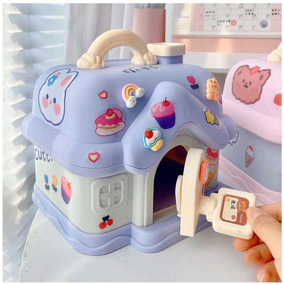 INSPIRA MARKET - Alcancía Kawaii con Stickers