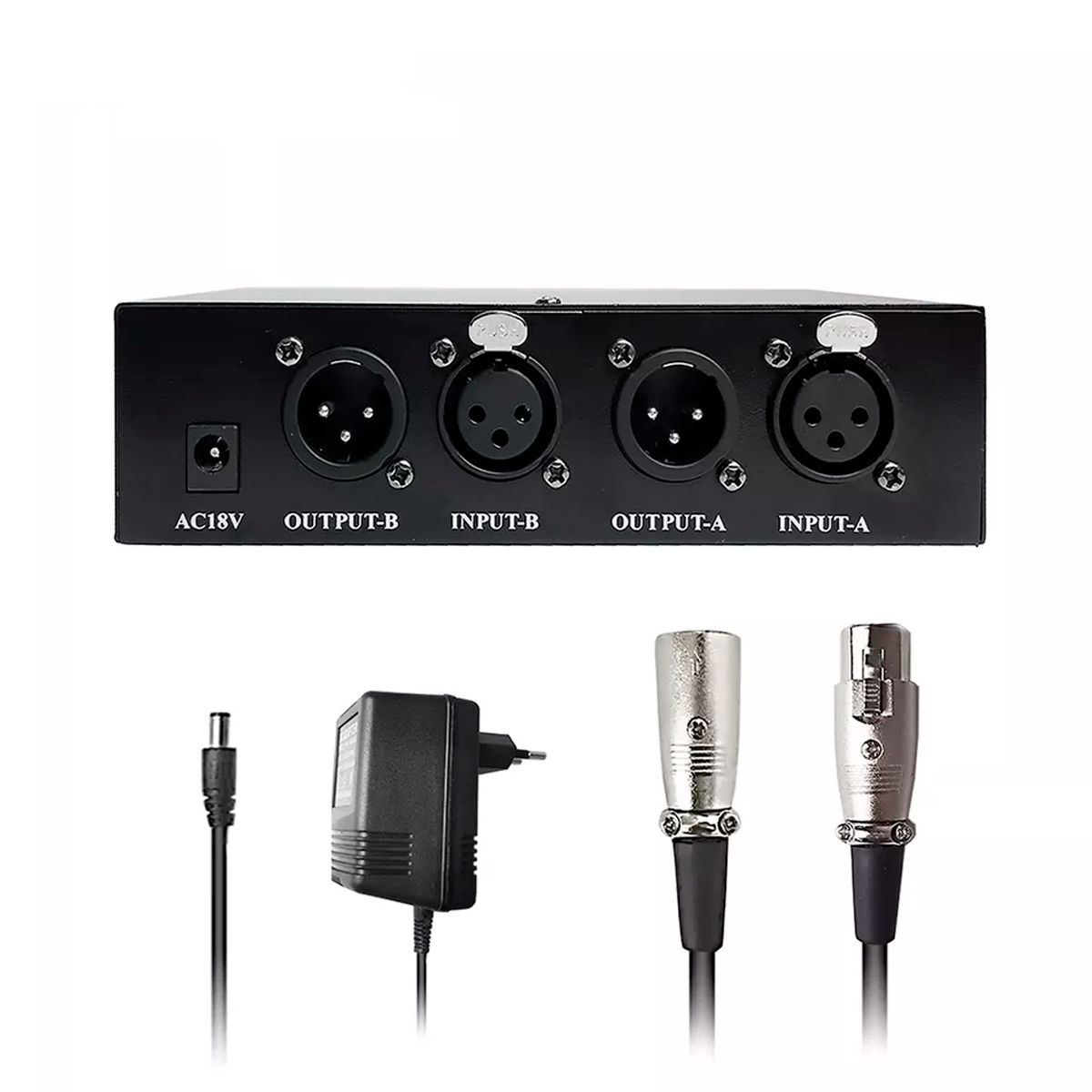 KREED - Phantom Power 48V para 2 micrófonos condensadores de estudio