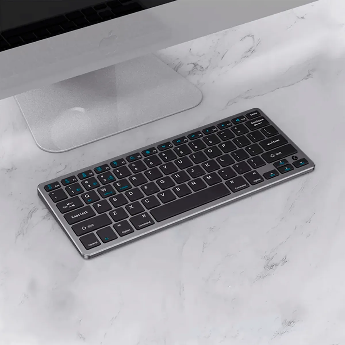 KREED - Teclado Inalámbrico Recargable Bluetooth BK3003 - Negro