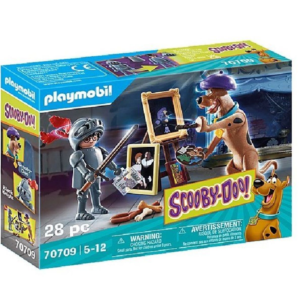 PLAYMOBIL - Playmobil Scooby-Doo Aventura con Caballero Negro