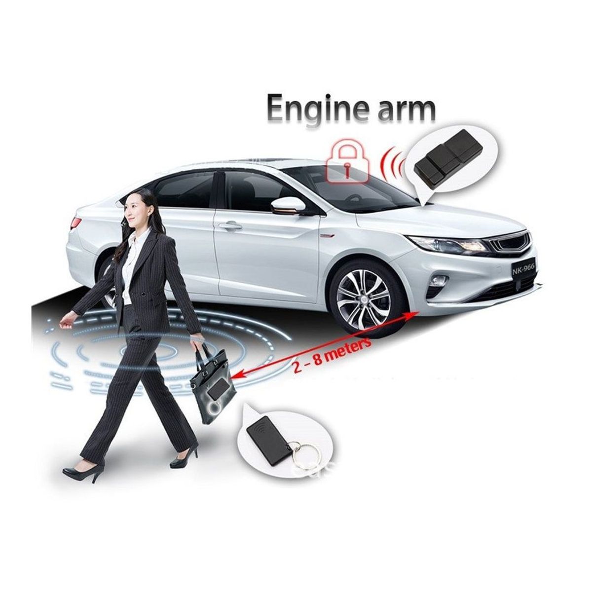 GENERICO - inmovilizador bloqueo motor alarma seguridad Auto moto