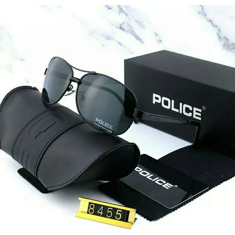 GENERICO - LENTES DE SOL ESTILO POLICIAL UV400 AVIADOR HOMBRE