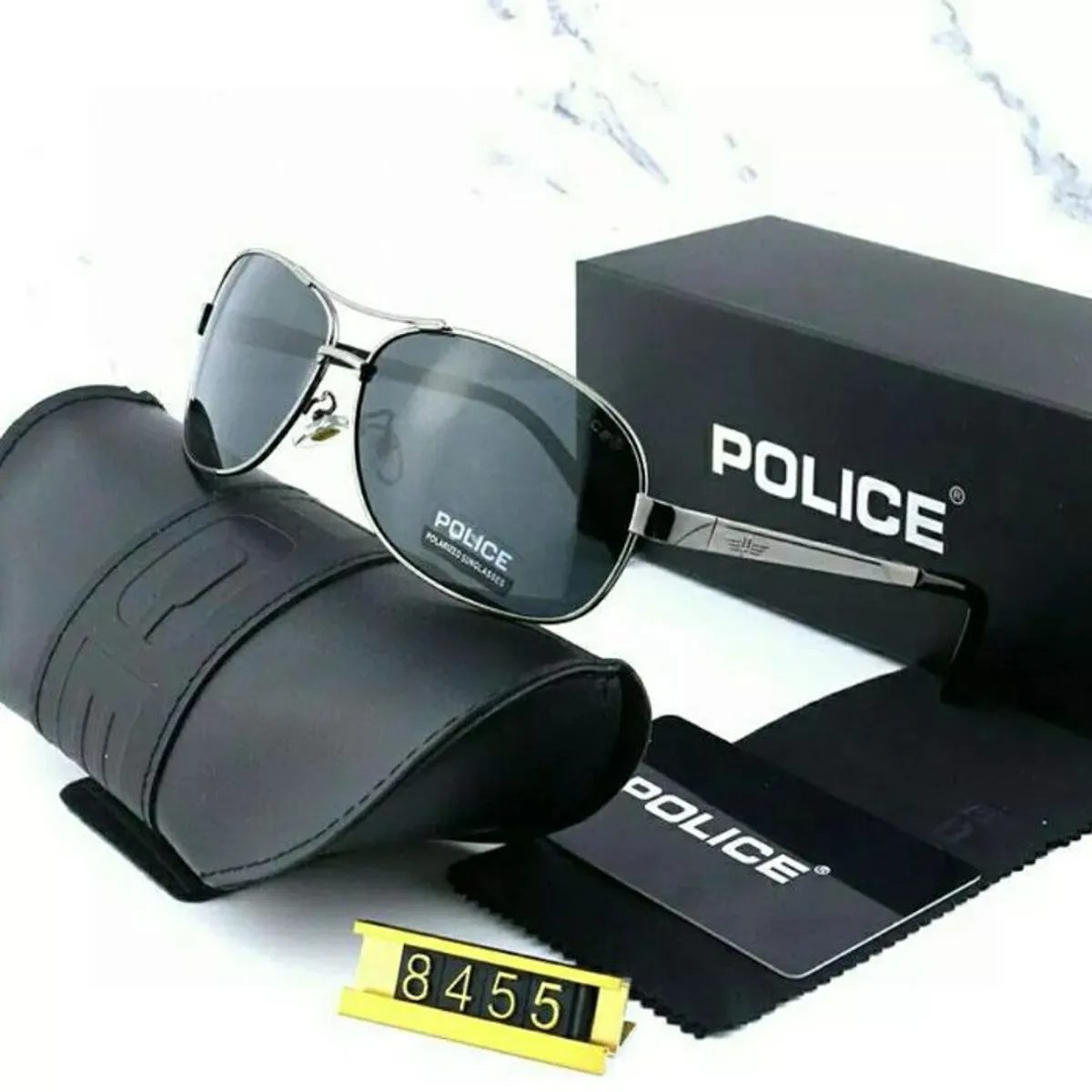 GENERICO - LENTES DE SOL ESTILO POLICIAL UV400 AVIADOR HOMBRE