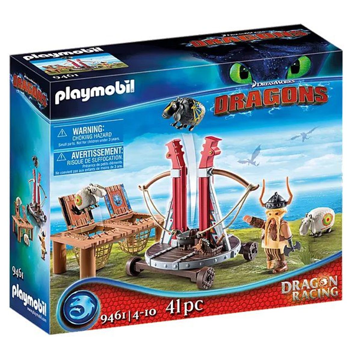PLAYMOBIL - Playmobil Dragons Bocon con Lanzador de Ovejas