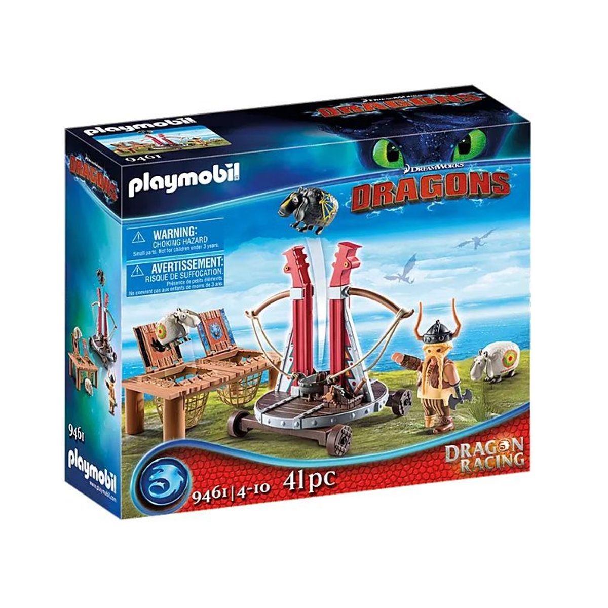 PLAYMOBIL - Playmobil Dragons Bocon con Lanzador de Ovejas