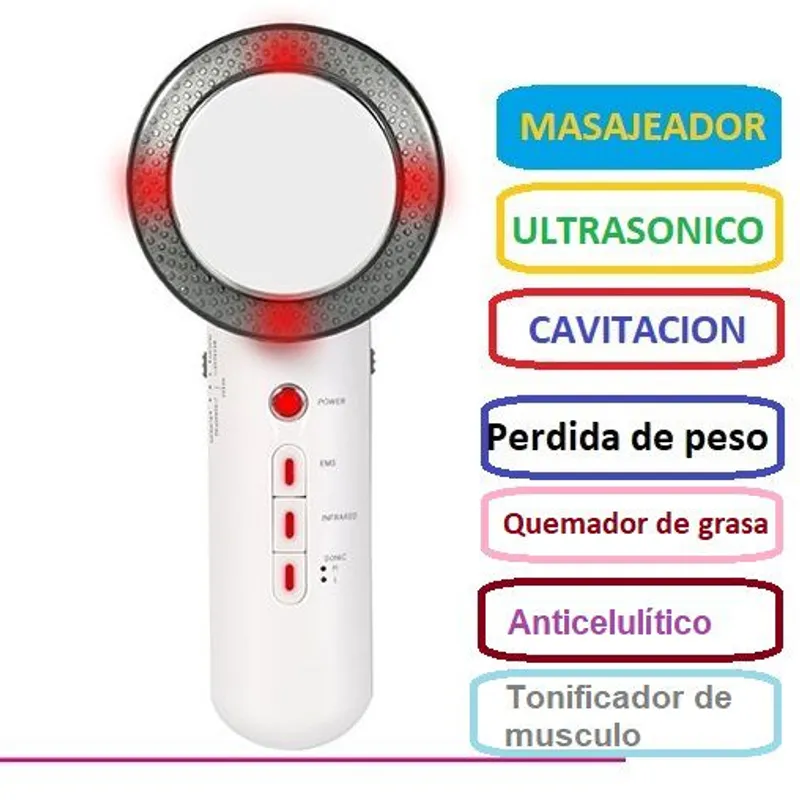 GENERICO - MASAJEADOR,REDUCTOR DE  GRASA, FACIAL ULTRASONICO INFRARROJO ADELGASAR