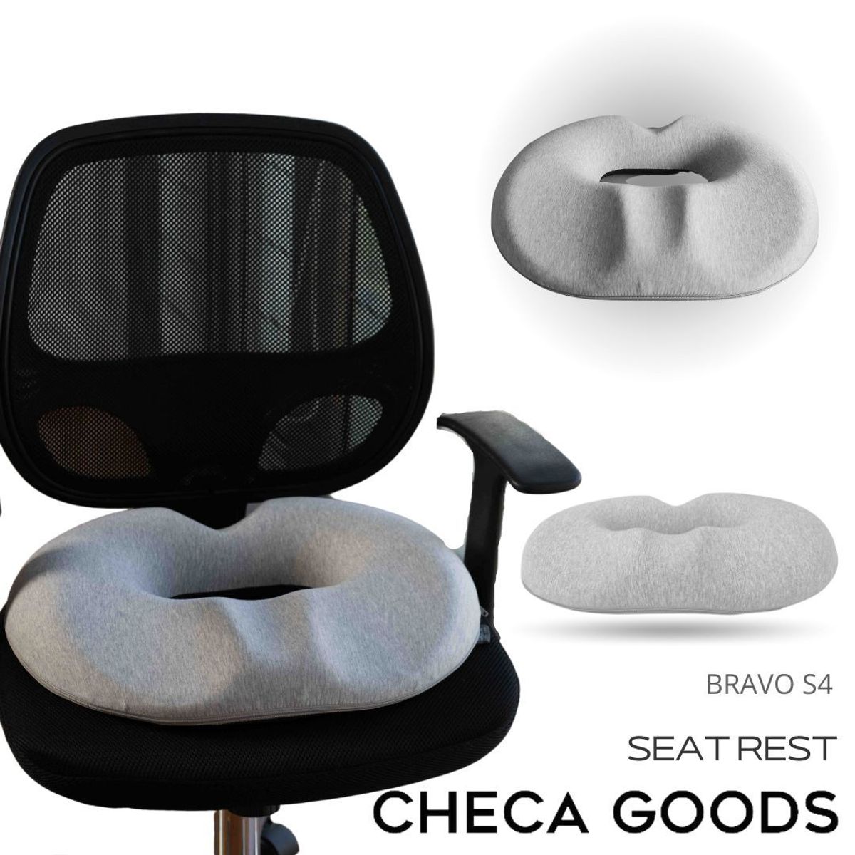 CHECAGOODS - Cojín para Prostata Anatómico Lavable Ortopédico Checa Goods S4