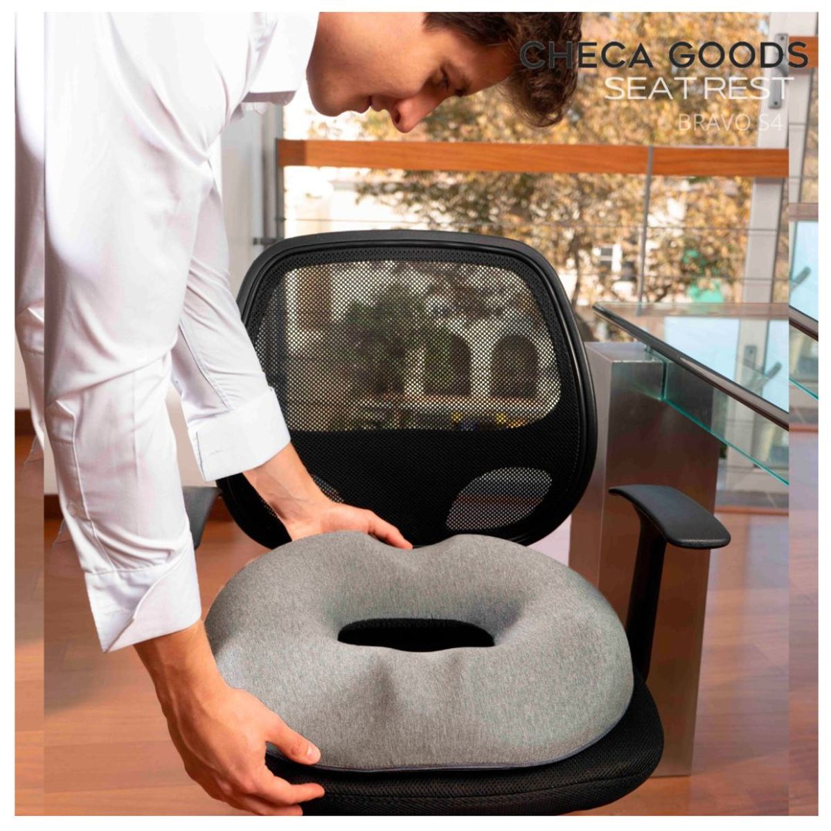 CHECAGOODS - Cojín para Prostata Anatómico Lavable Ortopédico Checa Goods S4