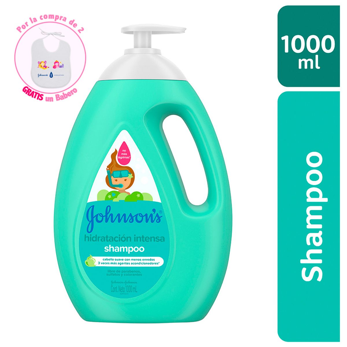 JOHNSON'S BABY - Shampoo Johnsons Hidratación Intensa 1 Litro