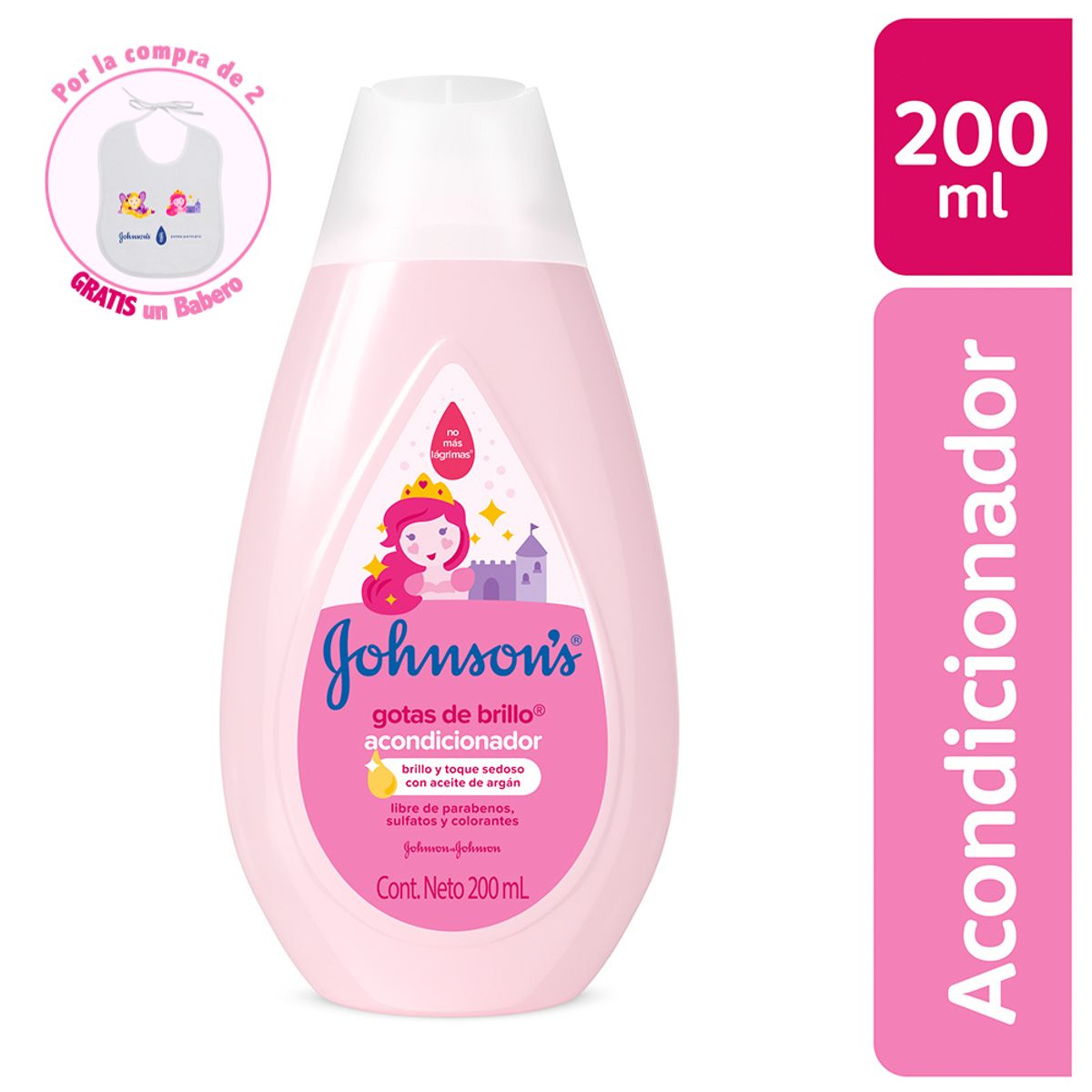 JOHNSON'S BABY - Acondicionador Johnsons Brillo Sedoso 200ml