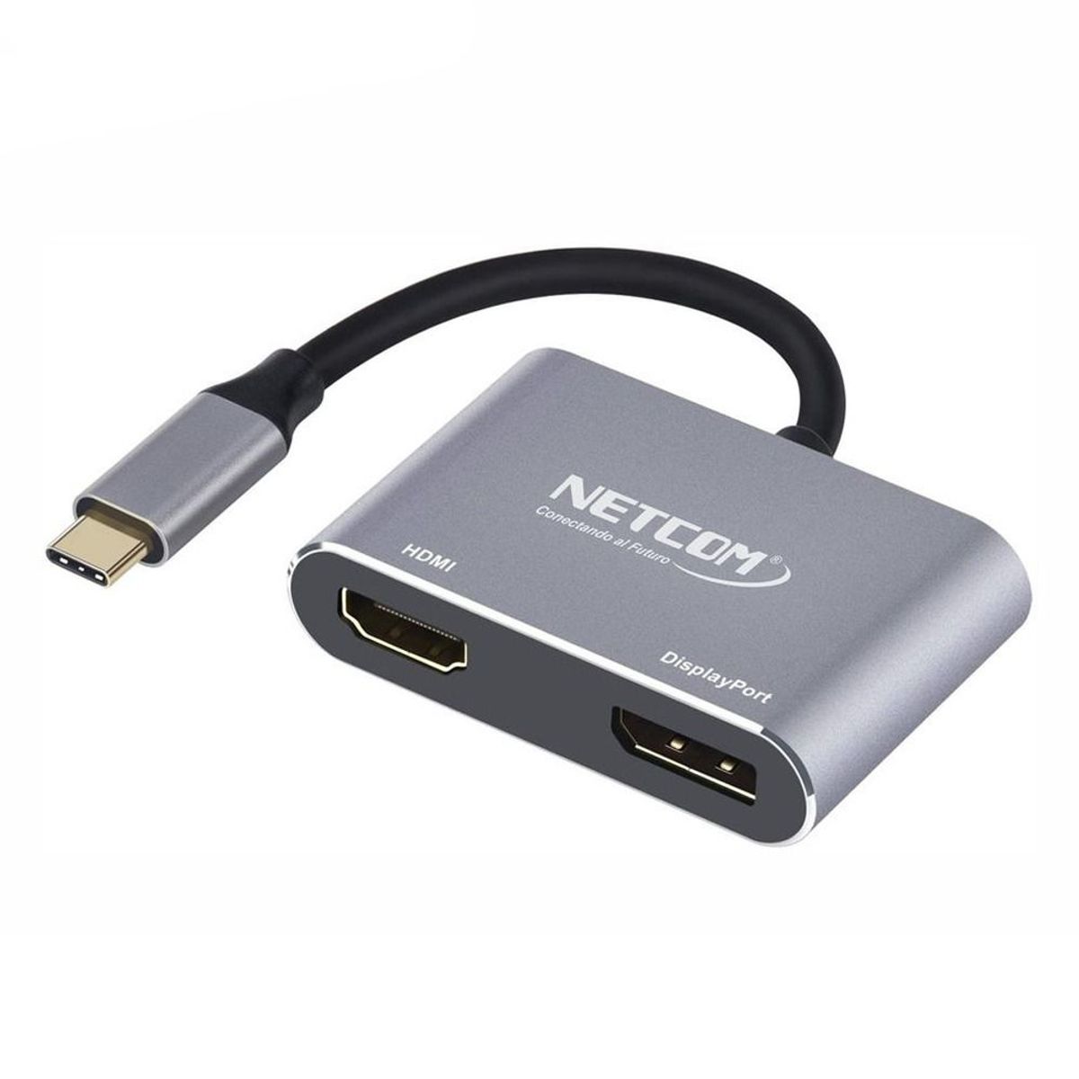 GENERICO - Convertidor Tipo C 2 en 1 HDMI y Displayport 4K Ultra HD 60Hz