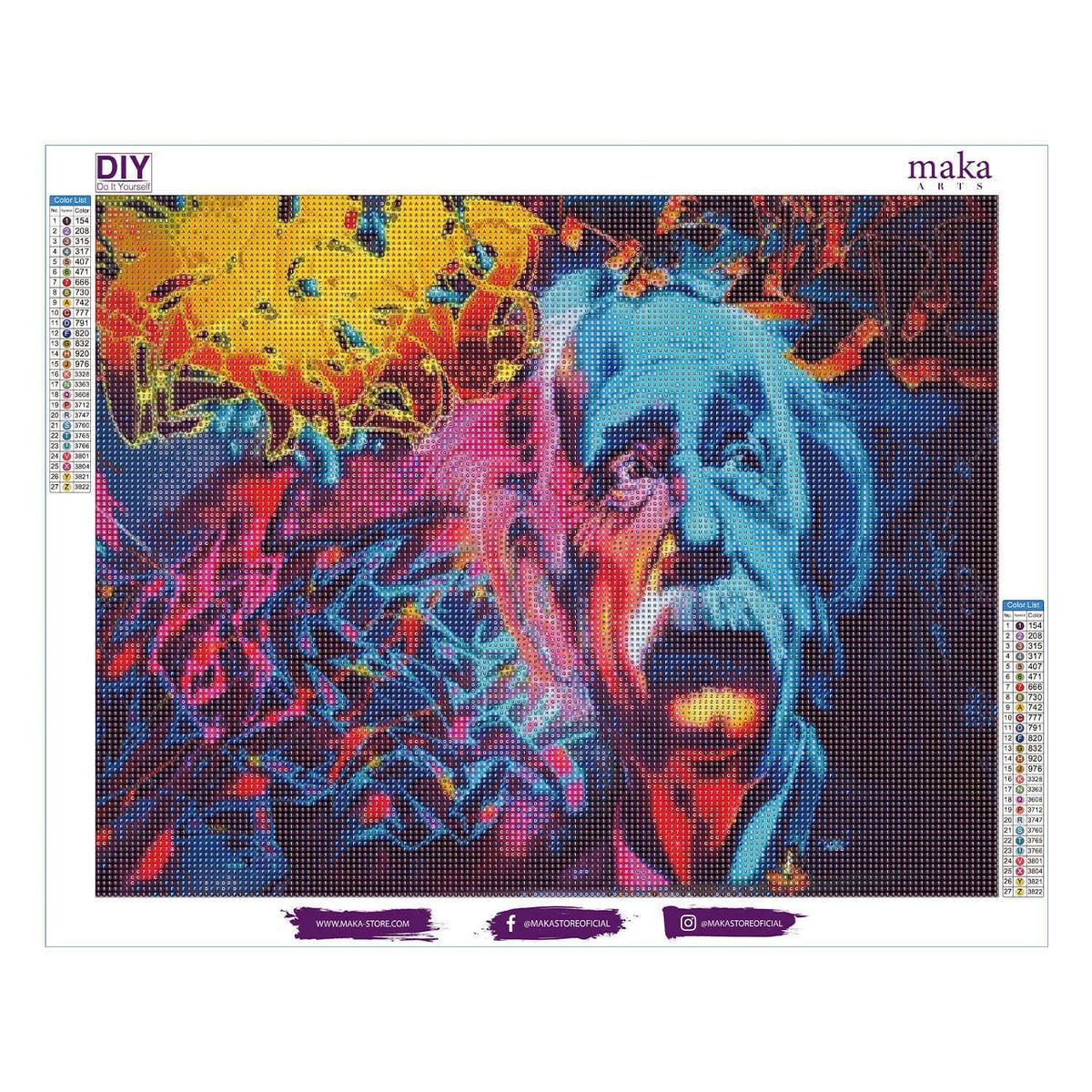 MAKA - DIAMOND PAINTING EINSTEIN 40x50 CM  MAKA