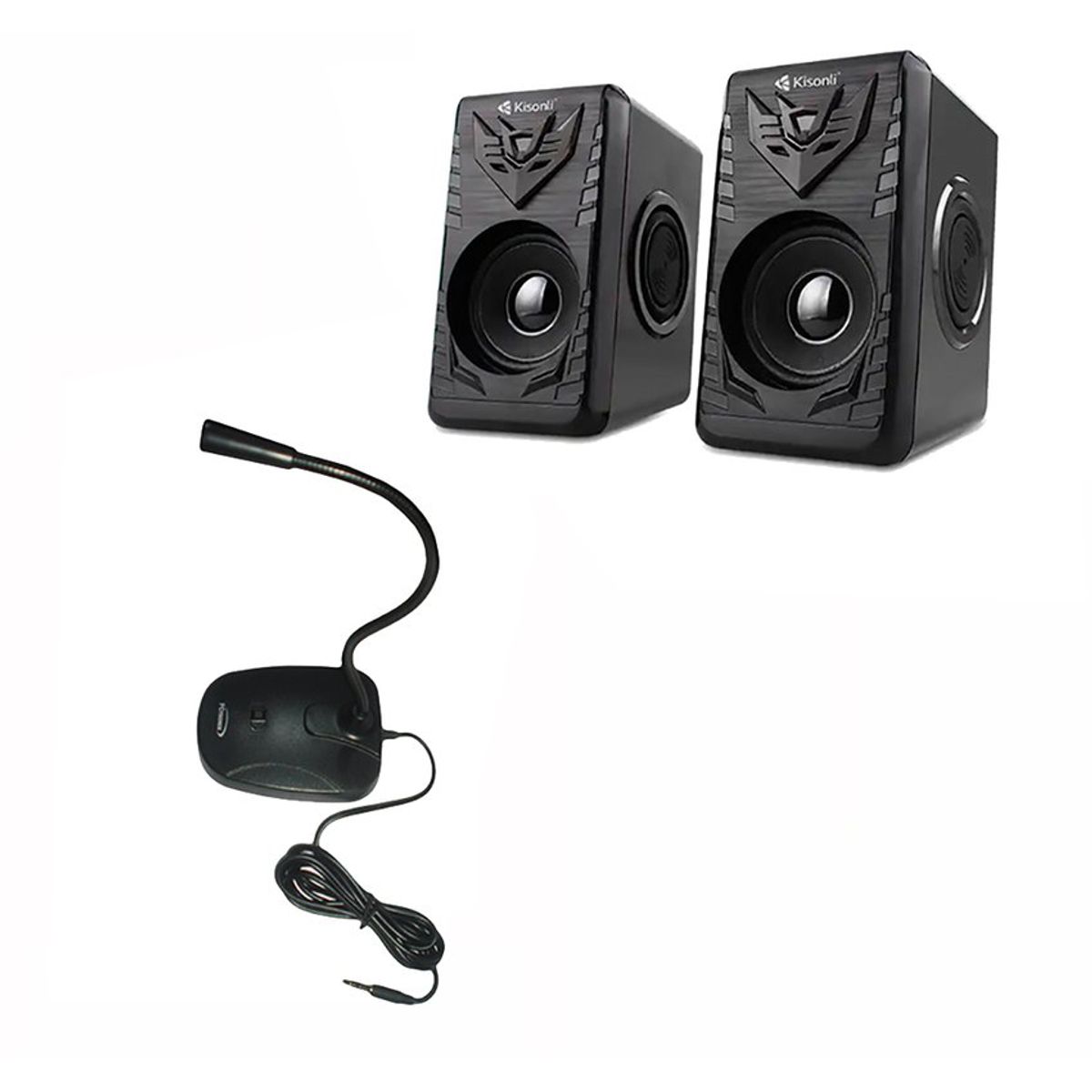 pctronix - Combo microfono  parlantes - para tu pc o laptop