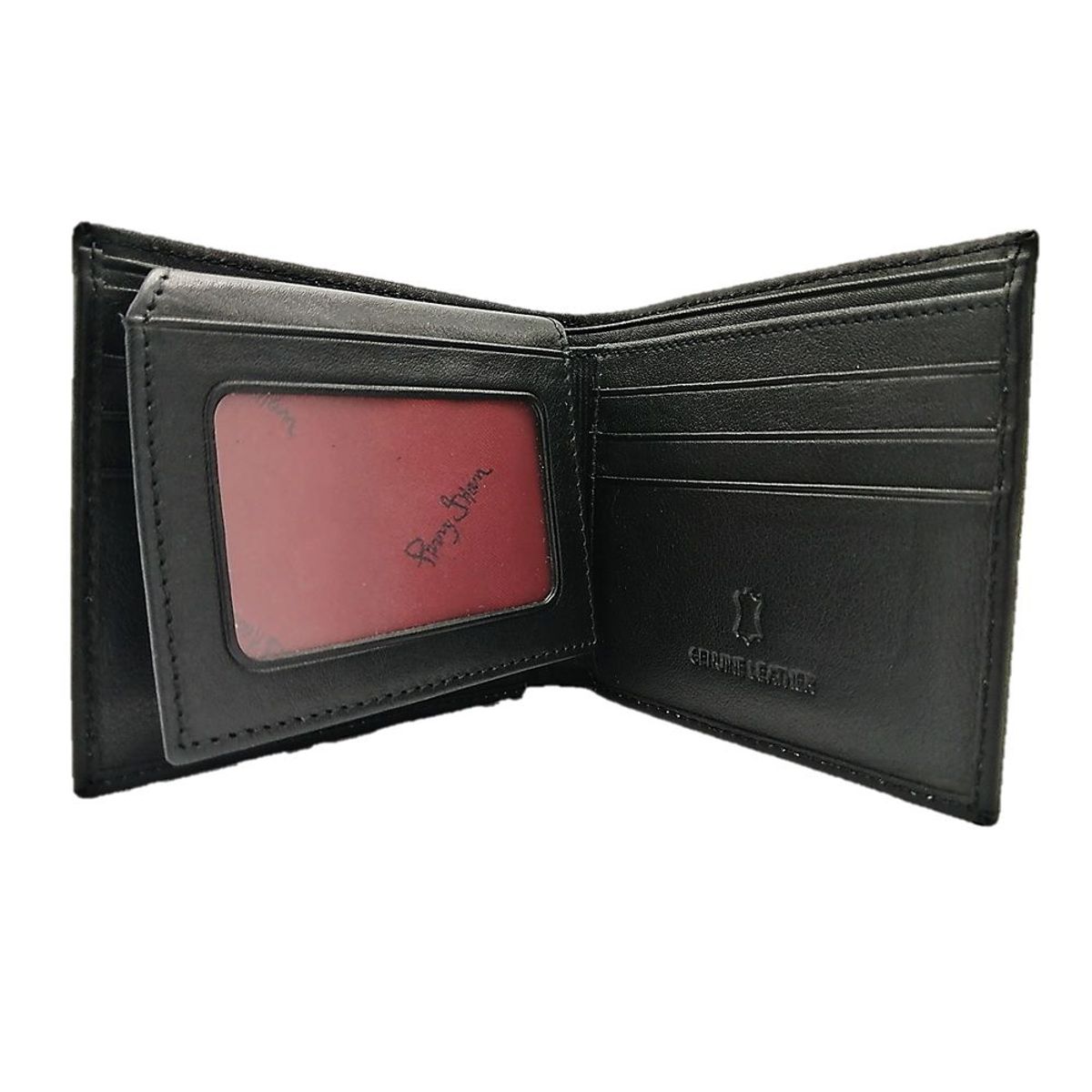 PERRY JHAN - Billetera Clásica para hombre en cuero genuino Negro 4025 - Perry Jhan