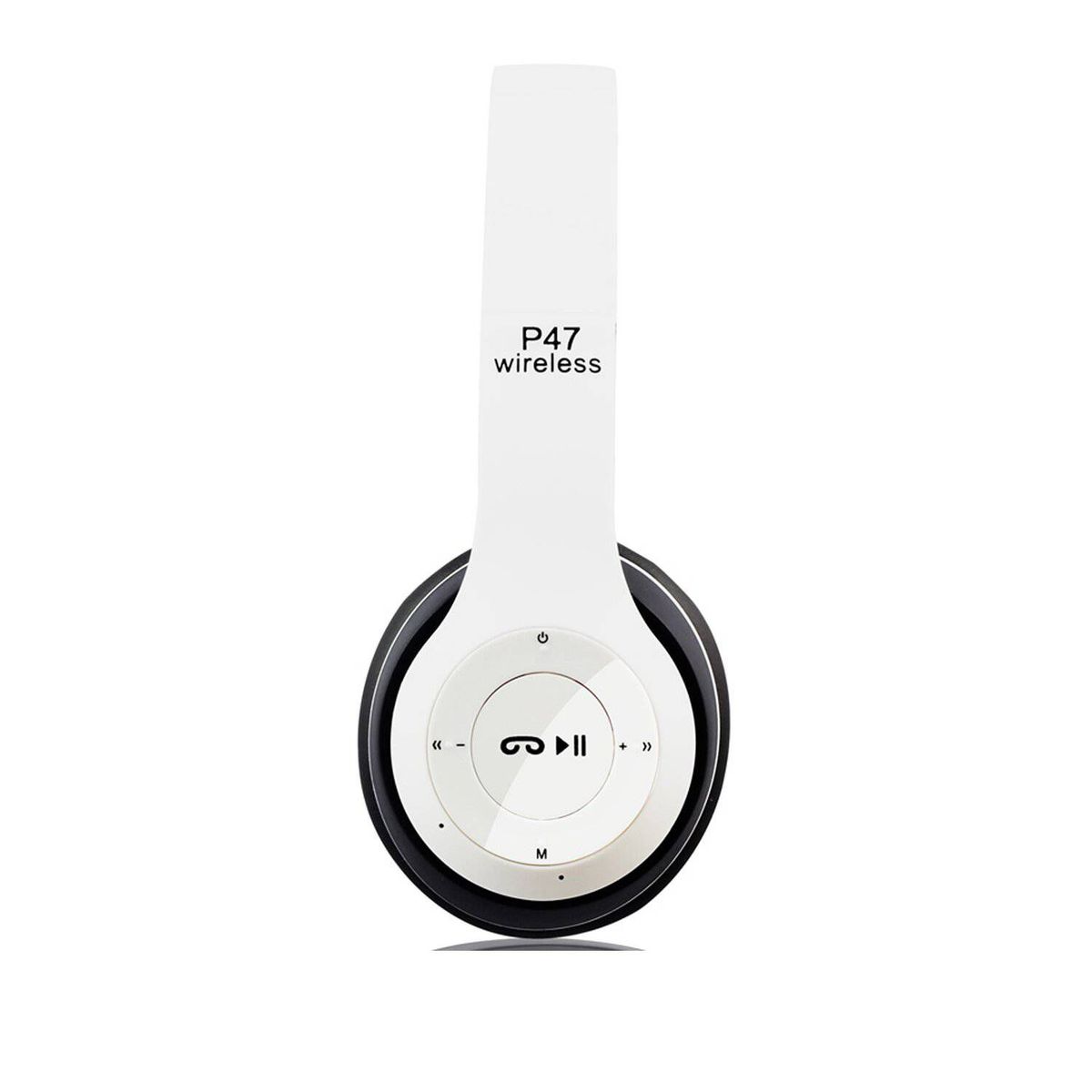 GENERICO - Audífono Inalámbrico BLUETOOTH WIRELESS 5.0 P47 Blanco