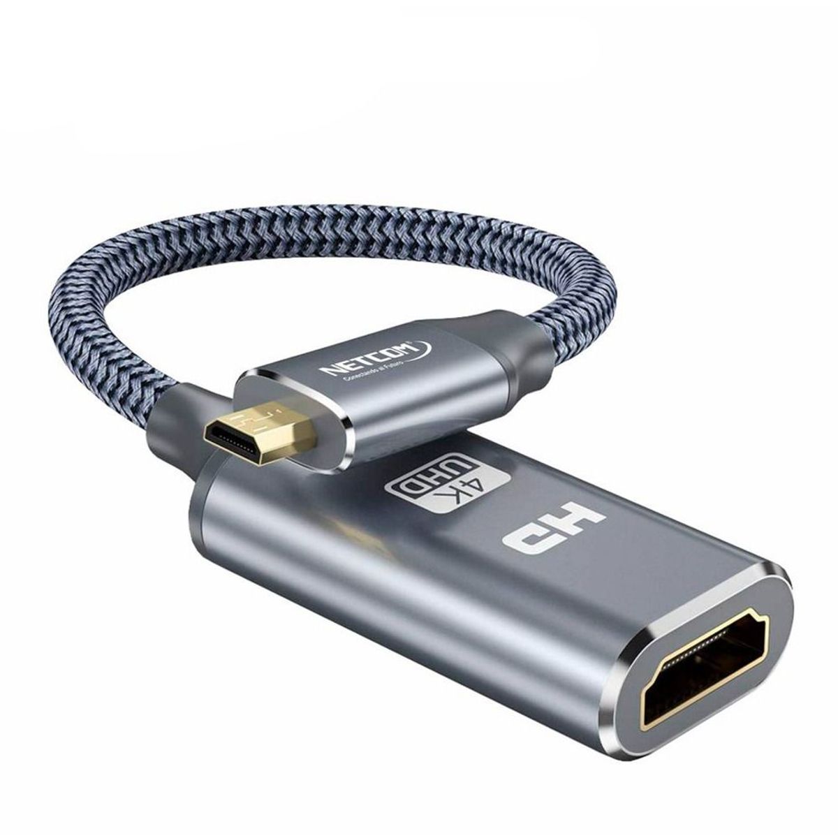 GENERICO - Cable adaptador convertidor Micro HDMI macho a HDMI hembra 4k 2.0 60hz