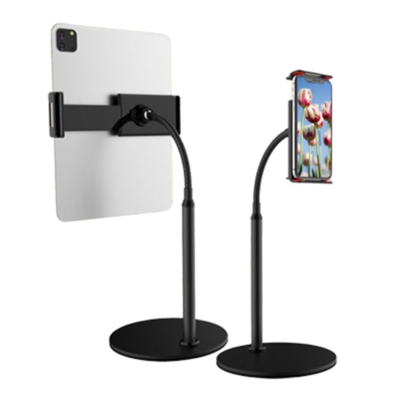 GENERICO - Soporte Ajustable de Acero Inoxidable para Celular Ipad 360 Rotación