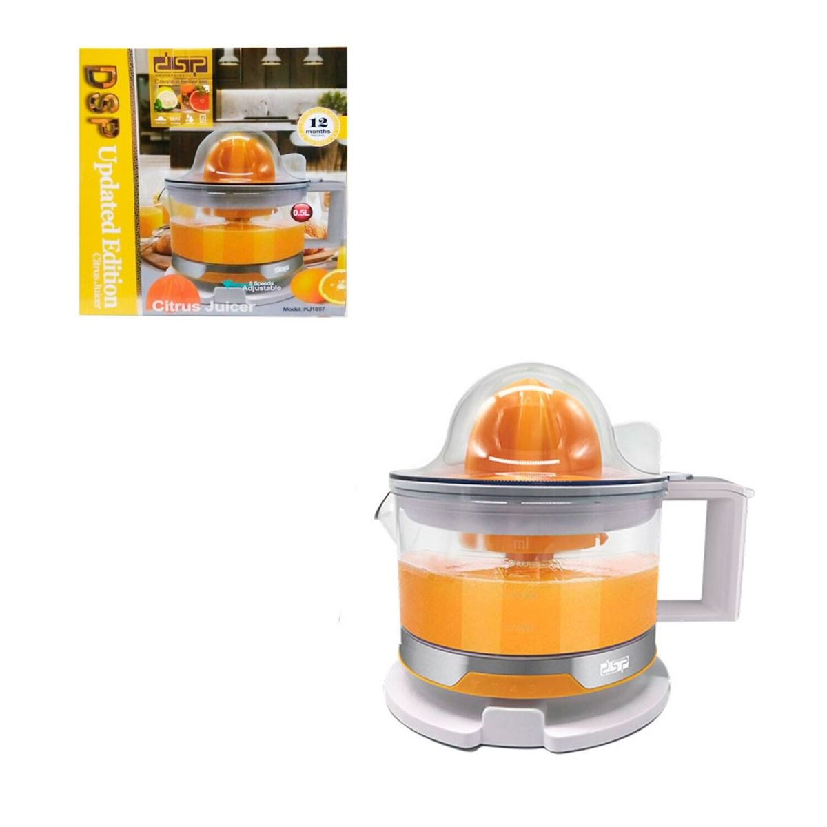 GENERICO - Exprimidor de Cítricos DSP KJ1057 Naranja