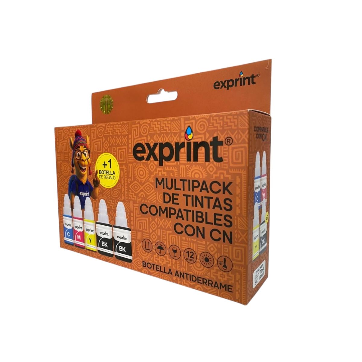 RAMKO - Pack de tinta compatible RAMKO GI190 + 1 tinta negra de obsequio