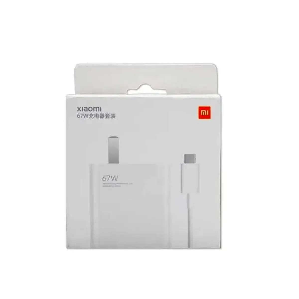 XIAOMI - Cargador Original Xiaomi 67W Cable Tipo C 6A Blanco