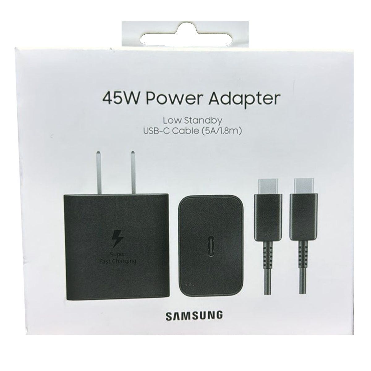 SAMSUNG - Cargador Samsung 45W USB-C Edition 2025 Cable Tipo C 1.8Mts Negro