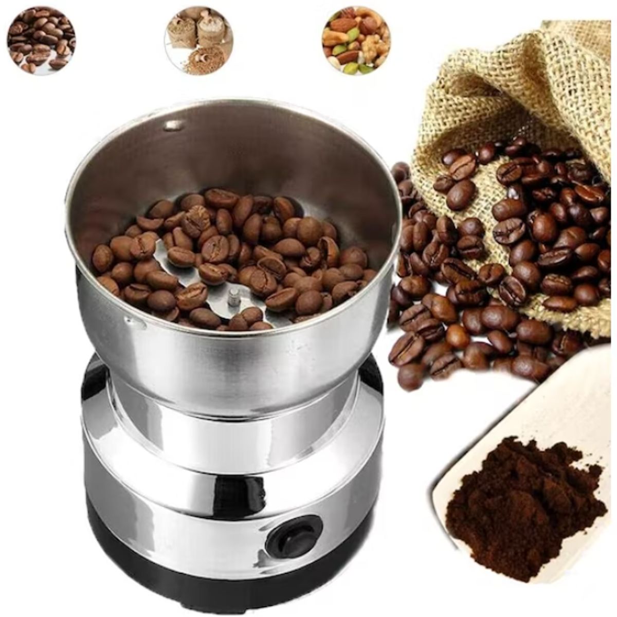 GENERICO - Molino de Café Semillas Eléctrico Molinillo