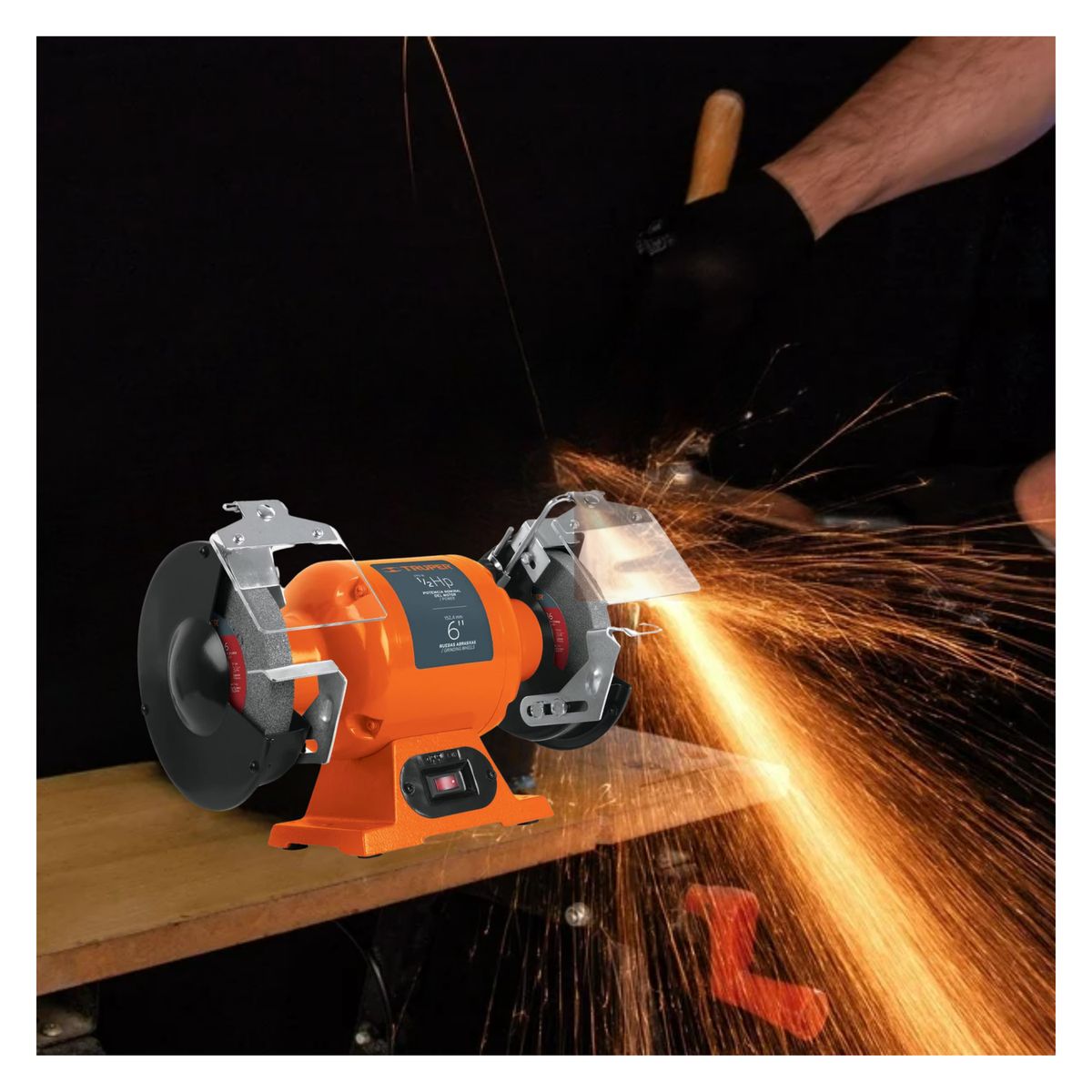 TRUPER - Esmeril de banco 6 ½HP Truper