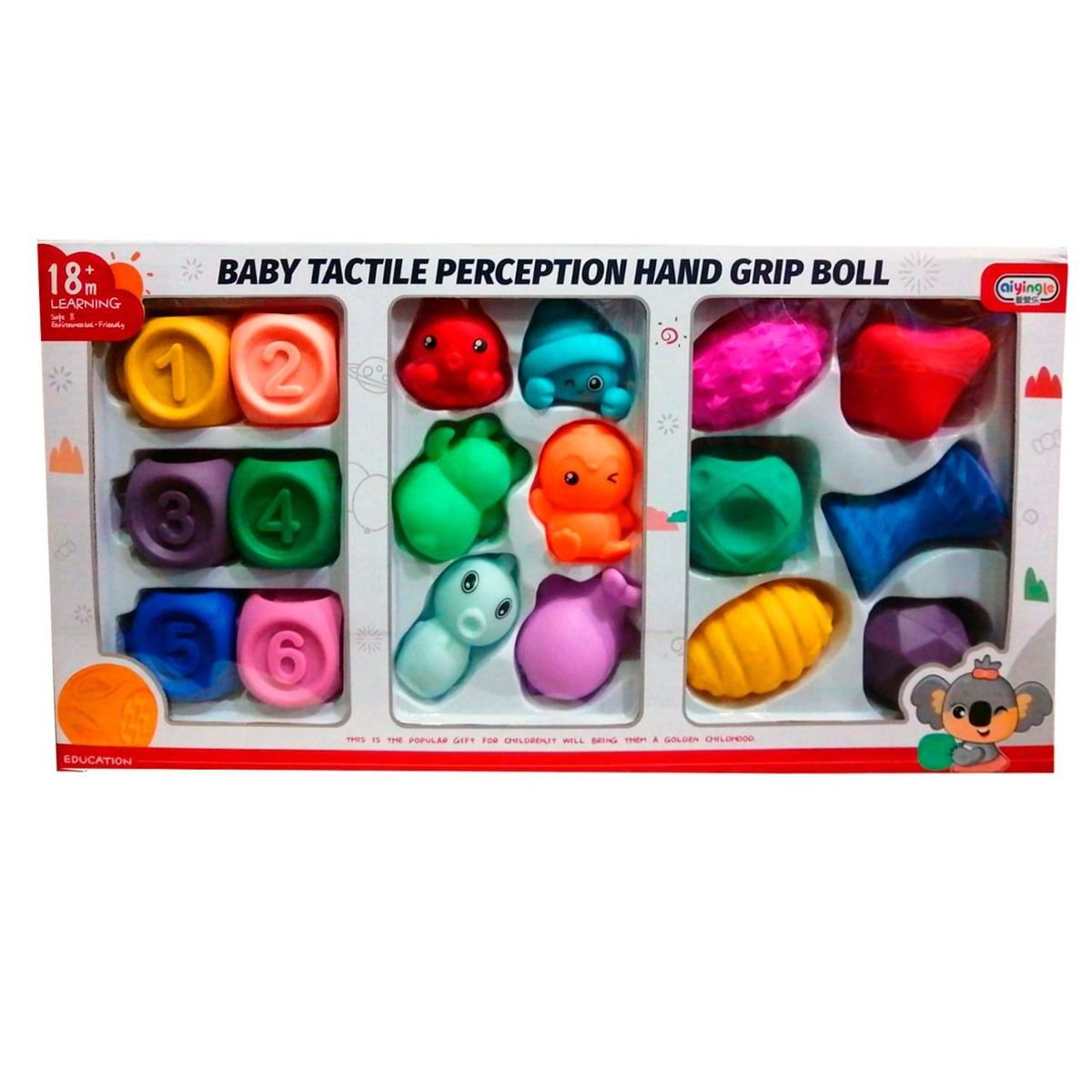 GENERICO - Set de BloquesPelotas y Figuras Texturizadas