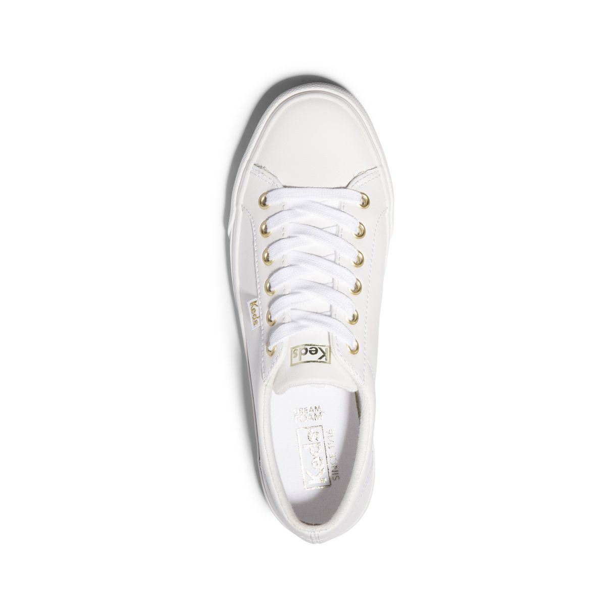 KEDS - Zapatilla Keds Jump Kick Leather White Gold KEDS