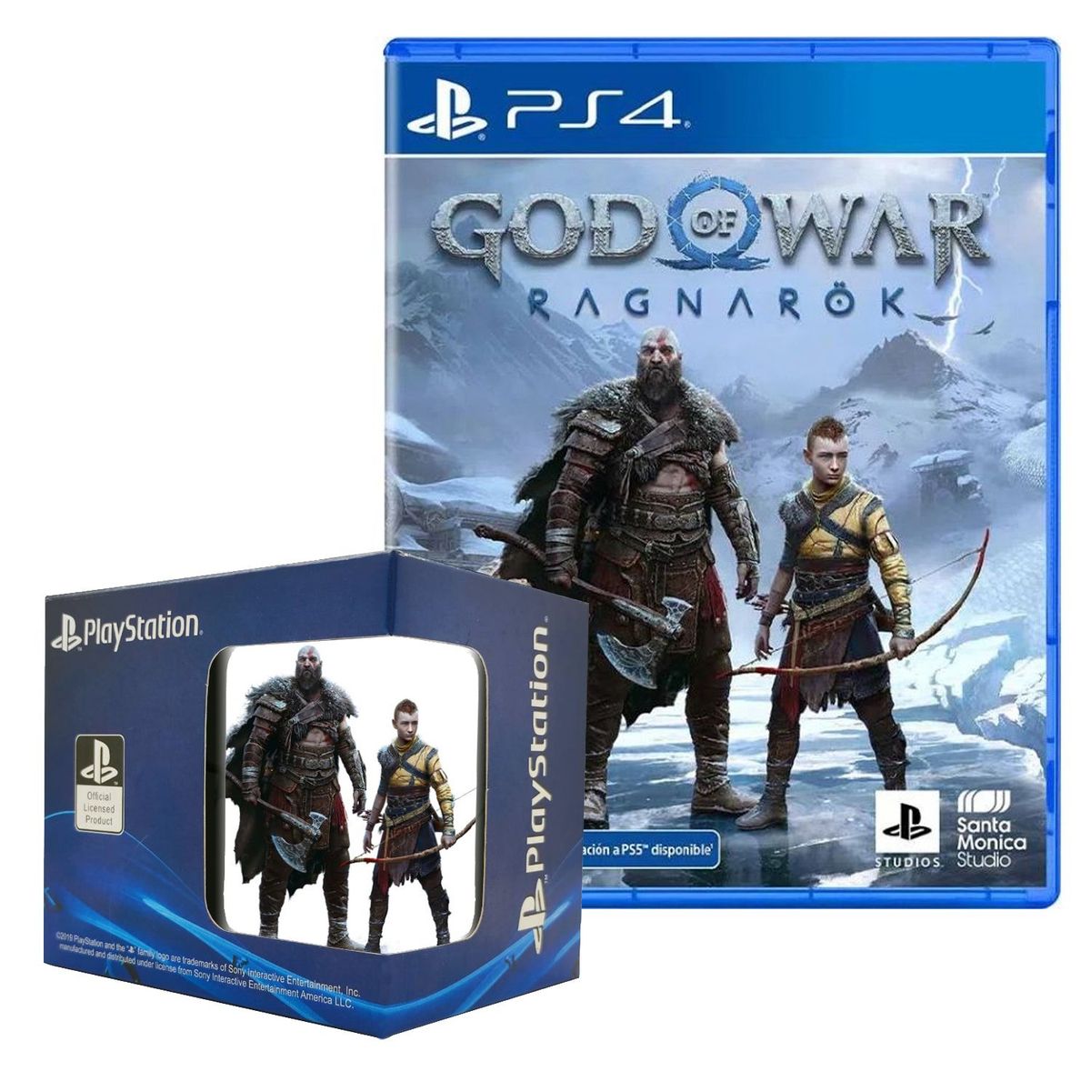SONY - God Of War Ragnarok Playstation 4 + Taza