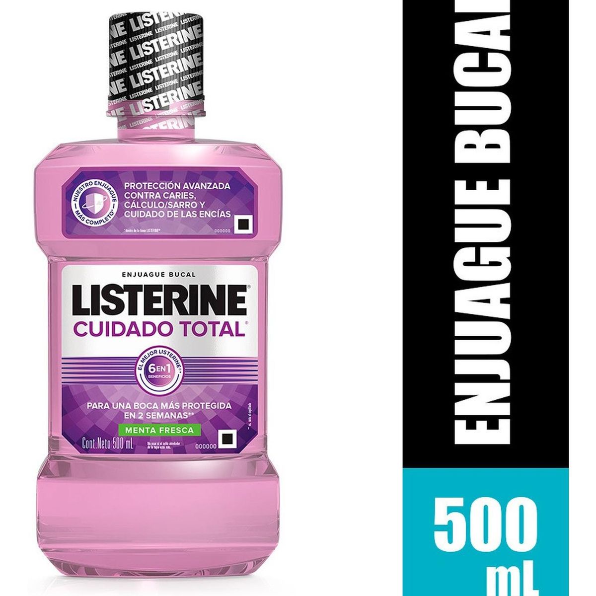 LISTERINE - Enjuague Bucal Listerine Cuidado Total Menta Fresca 500ml