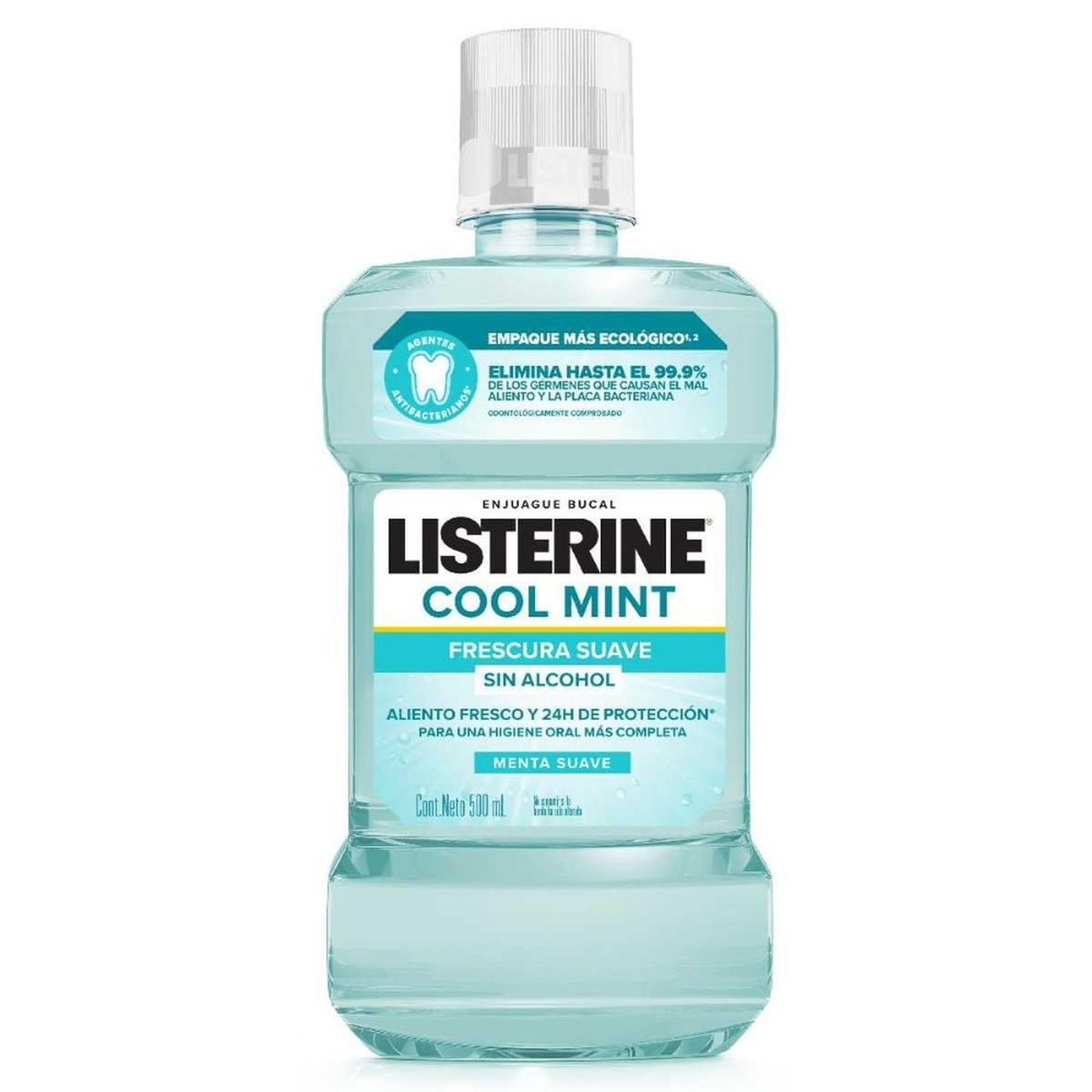 LISTERINE - Enjuague Bucal Listerine Cool Mint Zero Alcohol 500ml