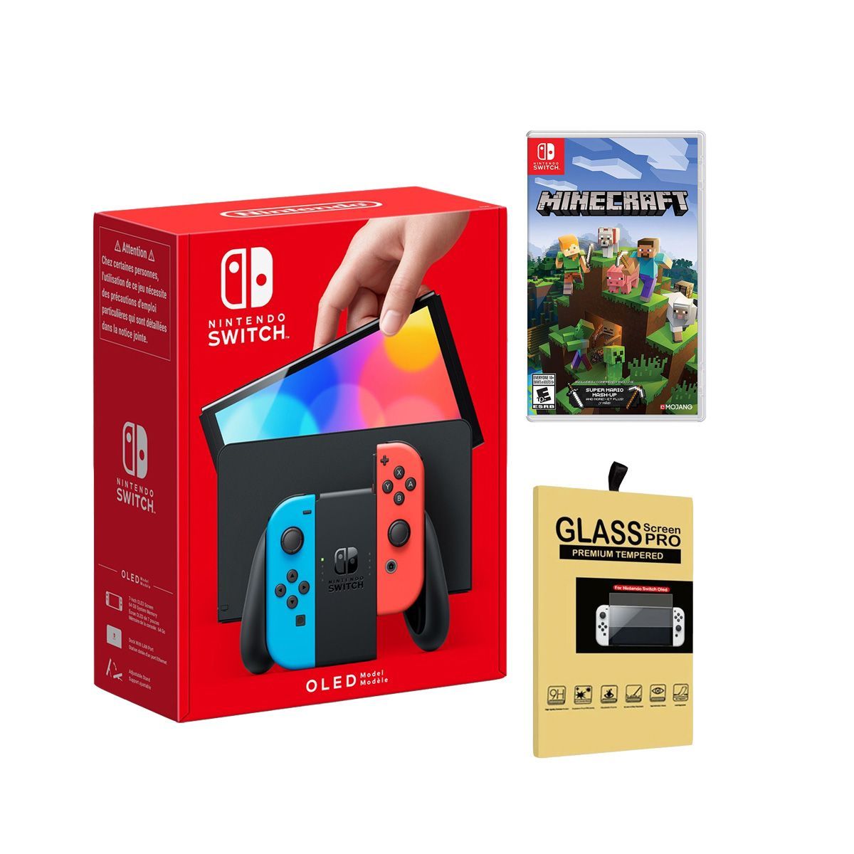 NINTENDO - Consola Nintendo Switch Oled Neon  Minecraft  Mica