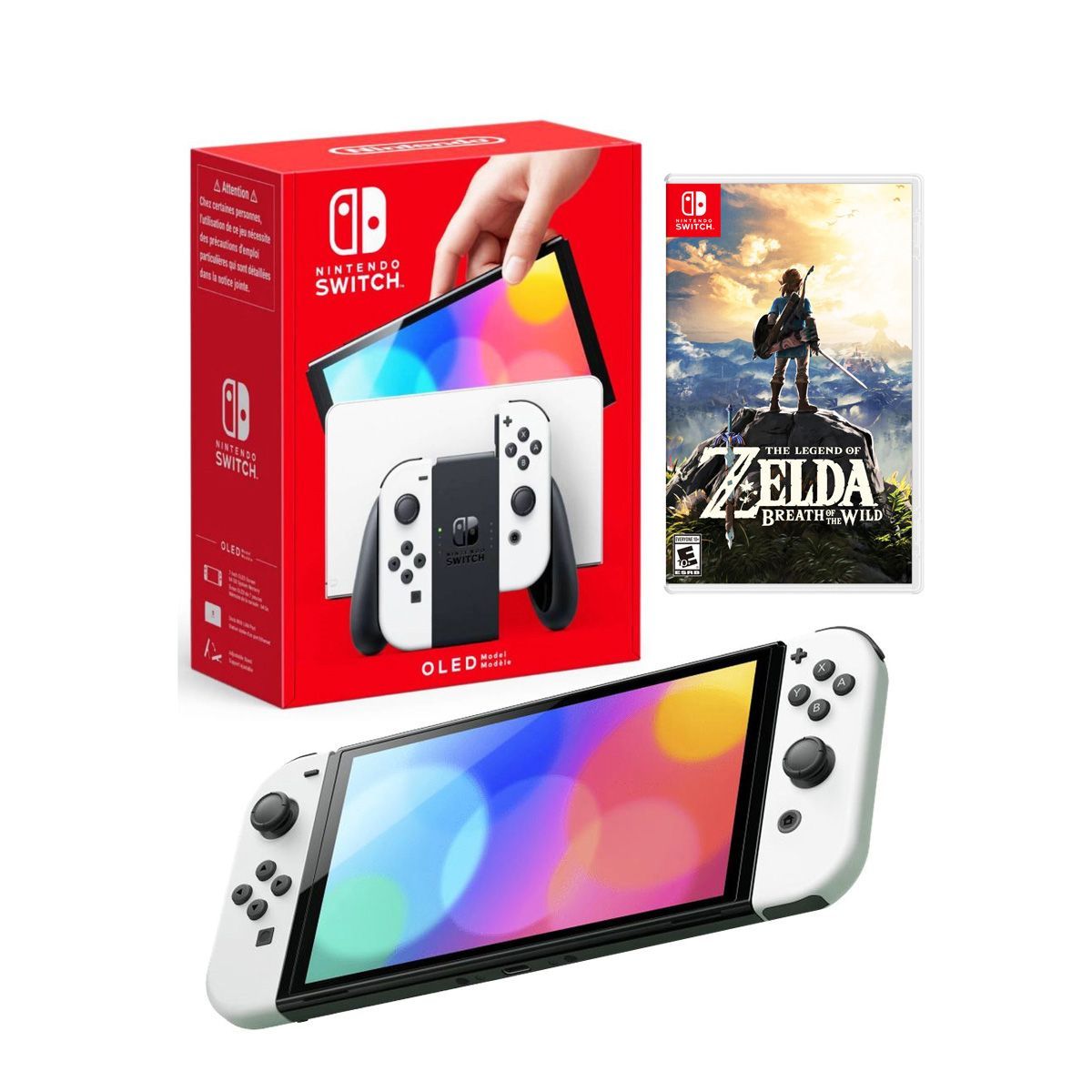 NINTENDO - Consola Nintendo Switch Oled Blanco  Zelda Breath of the Wild