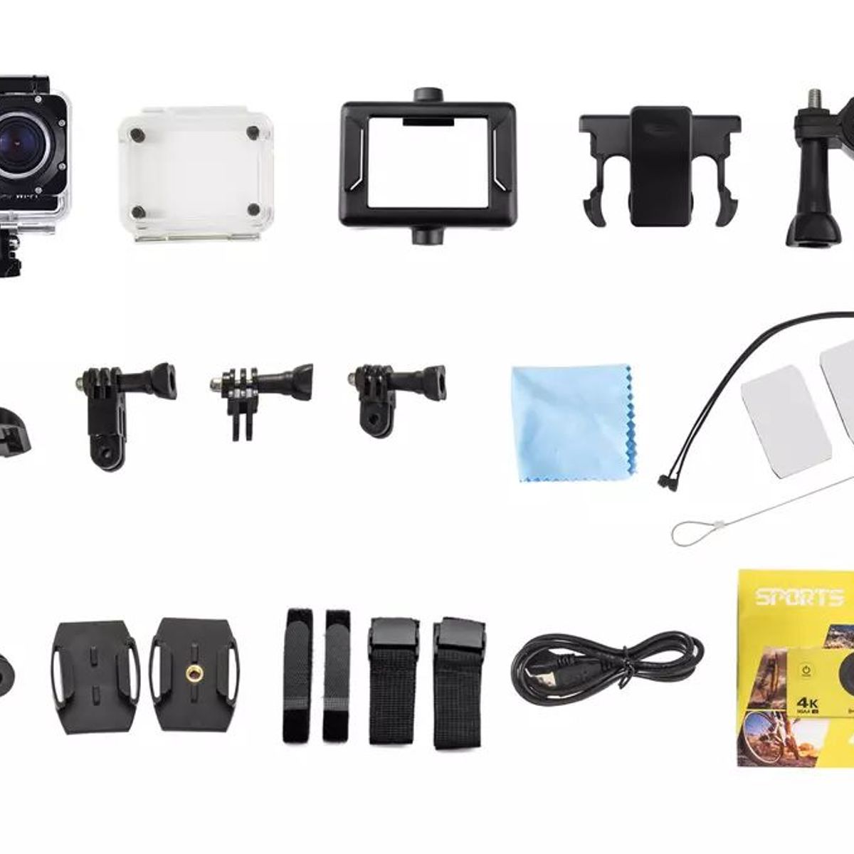 GENERICO - Camara Video Go Pro 4K Wifi de Acción Deporte Acuatico RYAN - Celeste