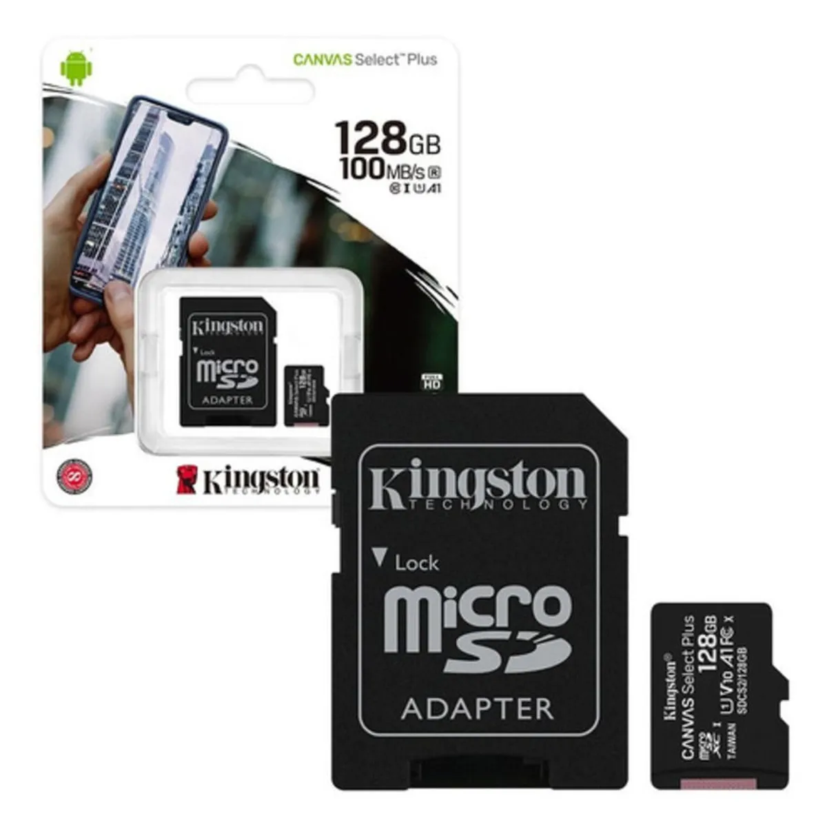 KINGSTON - Memoria Micro Sd Kingston 128Gb + Adaptador