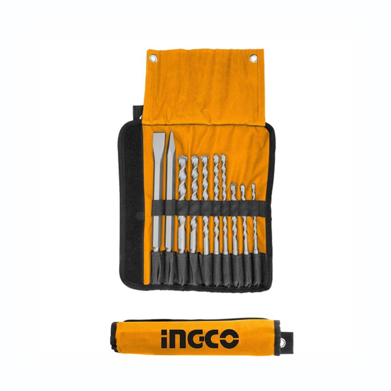INGCO TOOLS - JUEGO DE BROCAS Y CINCELES SDS PLUS PARA ROTOMARTILLO INGCO - AKD2101