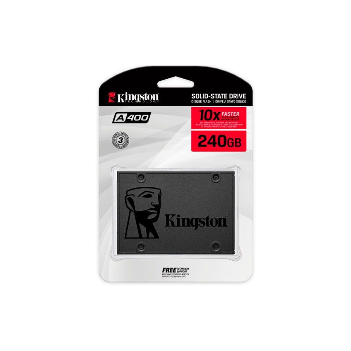 KINGSTON - DISCO DURO KINGSTON SOLIDO 240GB A400 2.5 SATA 3